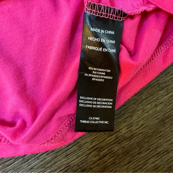 Women’s y2k pink Bebe tee with rhinestones - Picture 6 of 9